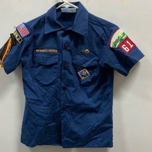 Boy Scouts uniforms too bobcat medium 10/12 blue